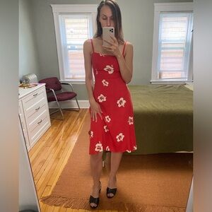 Reformation floral midi-dress